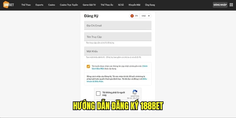 Đăng Ký 188bet - Tạo Tài Khoản Hội Viên Chính Thức Dễ Dàng 5 Quy trình đăng ký 188bet