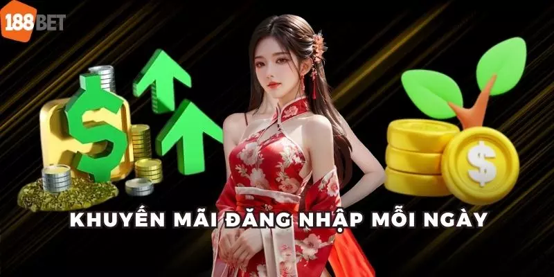 Khuyến Mãi 188BET – Tổng Hợp Ưu Đãi Cực Hot Mới Nhất 2025 7 Đăng nhập mỗi ngày để săn tiền tỷ về ví cực hấp dẫn