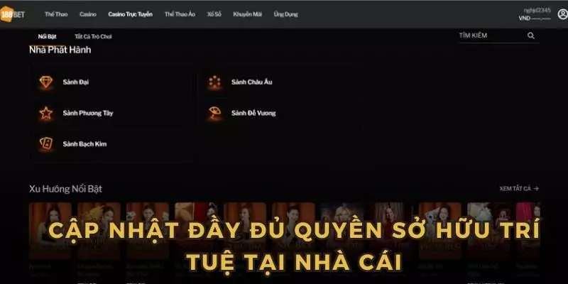 Bản Quyền 188BET – Văn Bản Bảo Vệ Nội Dung & Thương Hiệu 7 Cập nhật đầy đủ quyền sở hữu trí tuệ tại nhà cái 188bet